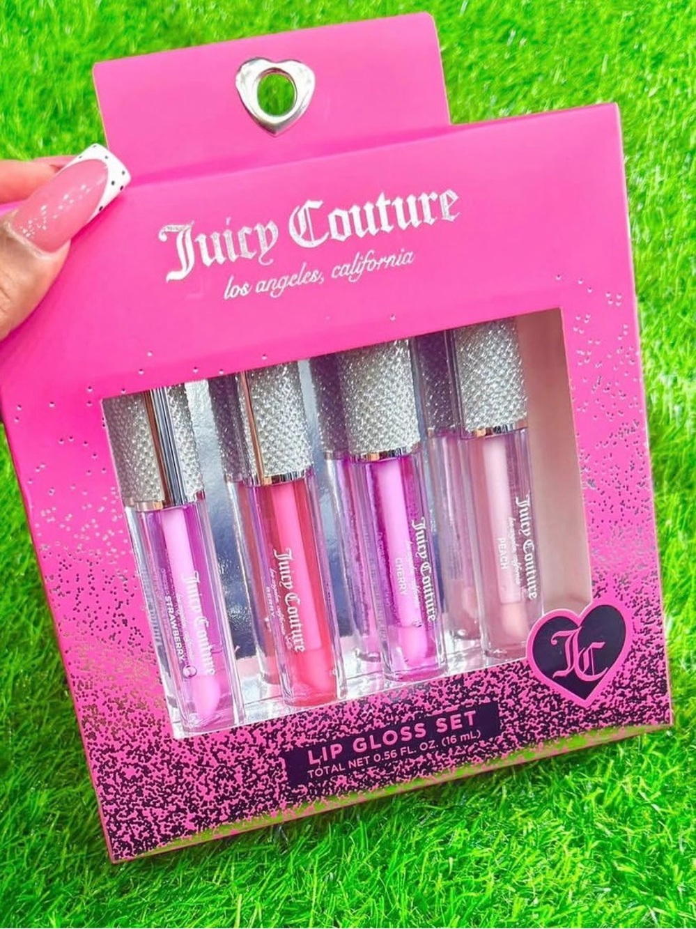 Juicy Couture Pink Lip Gloss Set - Four Shimmery Pink Shades